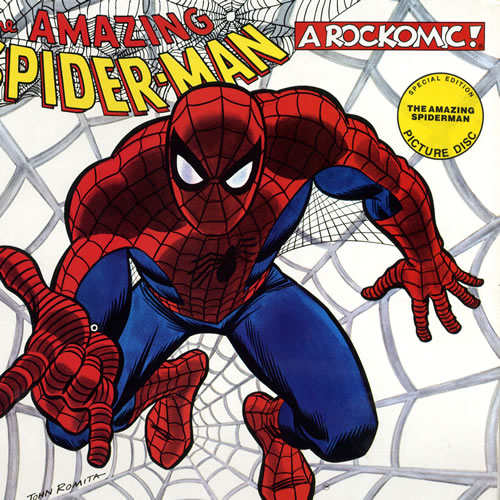 Spiderman The Amazing Spiderman UK picture disc LP (vinyl